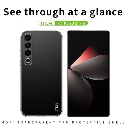 For Meizu 21 Pro MOFI Ming Series Transparent Ultra-thin TPU Phone Case(Transparent) - More Brand by MOFI | Online Shopping UK | buy2fix