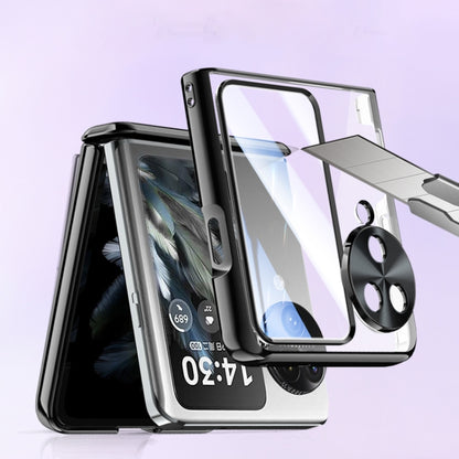 For OPPO Find N3 Flip Electroplated Case-film Integral Hinge Shockproof Phone Case(Purple) - OPPO Cases by buy2fix | Online Shopping UK | buy2fix