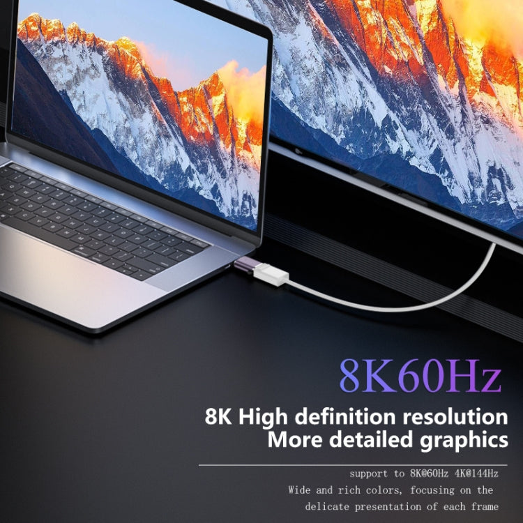 Mini DP Male to Mini DP Female Adapter 8K 60Hz HD Video Transmission Expanding by buy2fix