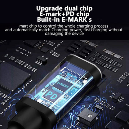 PD 135W Type-C to Big Square USB Port Charging Cable For Lenovo Thinkpad/ThinkBook/Xiaoxin, Length: 1.8m by buy2fix