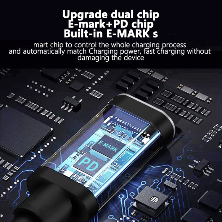 PD 100W Type-C to Big Square USB Port Charging Cable For Lenovo Thinkpad/ThinkBook/Xiaoxin, Length: 1.8m by buy2fix