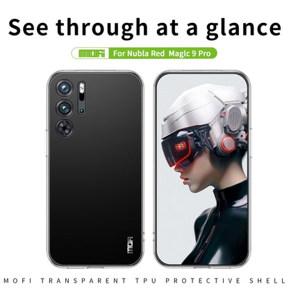 For Nubia Red Magic 9 Pro / 9 Pro+ MOFI Ming Series Transparent Ultra-thin TPU Phone Case(Transparent) - ZTE Cases by MOFI | Online Shopping UK | buy2fix