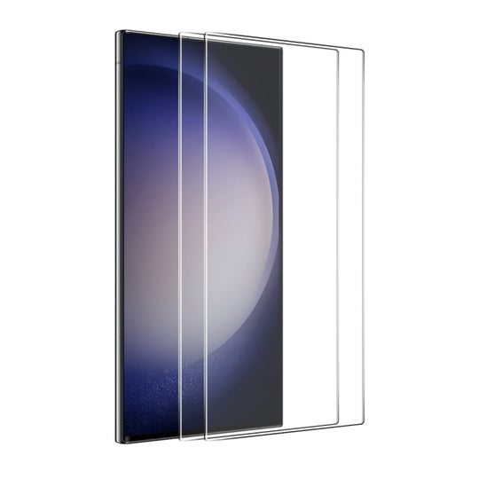 For Galaxy S24 Ultra 5G 2pcs ENKAY 0.18mm High Aluminum-silicon Tempered Glass Film, Support Ultrasonic Fingerprint Unclock