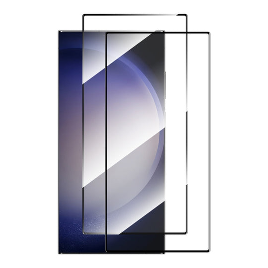 For Galaxy S24 Ultra 5G 2pcs ENKAY Hat-Prince 0.18mm High Aluminum-silicon Tempered Glass Film, Support Ultrasonic Fingerprint Unclock