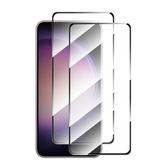 For Galaxy S25 Edge 5G 2pcs ENKAY Hat-Prince 0.18mm High Aluminum-silicon Tempered Glass Film, Support Ultrasonic Fingerprint Unclock