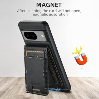 For Google Pixel 10 Pro Suteni H17 Oil Eax Leather Detachable Wallet Phone Case(Black) - Google Cases by Suteni | Online Shopping UK | buy2fix