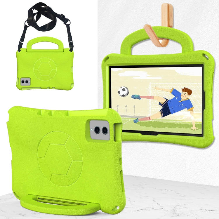 For Samsung Galaxy Tab S8 11 X700N 2022 Handle Football Shaped EVA Shockproof Tablet Case(Grass Green) by buy2fix