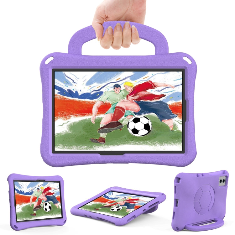 For Samsung Galaxy Tab S8 11 X700N 2022 Handle Football Shaped EVA Shockproof Tablet Case(Light Purple) by buy2fix