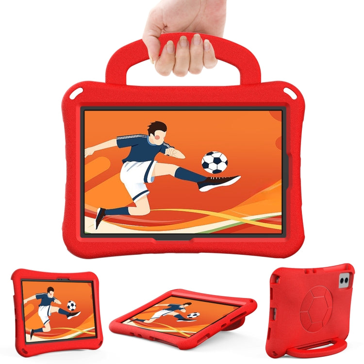 For Samsung Galaxy Tab S8 11 X700N 2022 Handle Football Shaped EVA Shockproof Tablet Case(Red) by buy2fix