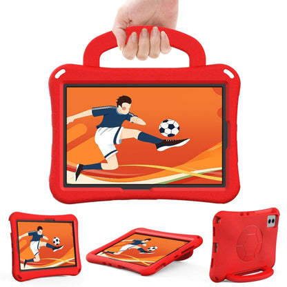 For Samsung Galaxy Tab S8 11 X700N 2022 Handle Football Shaped EVA Shockproof Tablet Case(Red) by buy2fix