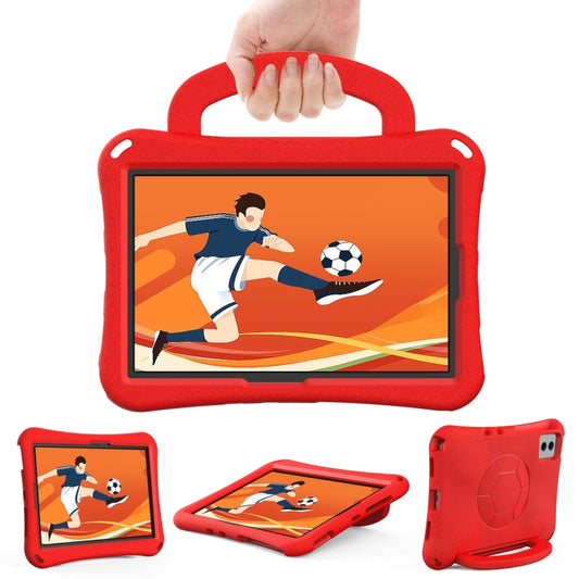 For Samsung Galaxy Tab S8 11 X700N 2022 Handle Football Shaped EVA Shockproof Tablet Case(Red) by buy2fix