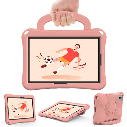For Samsung Galaxy Tab S8 11 X700N 2022 Handle Football Shaped EVA Shockproof Tablet Case(Light Pink) by buy2fix