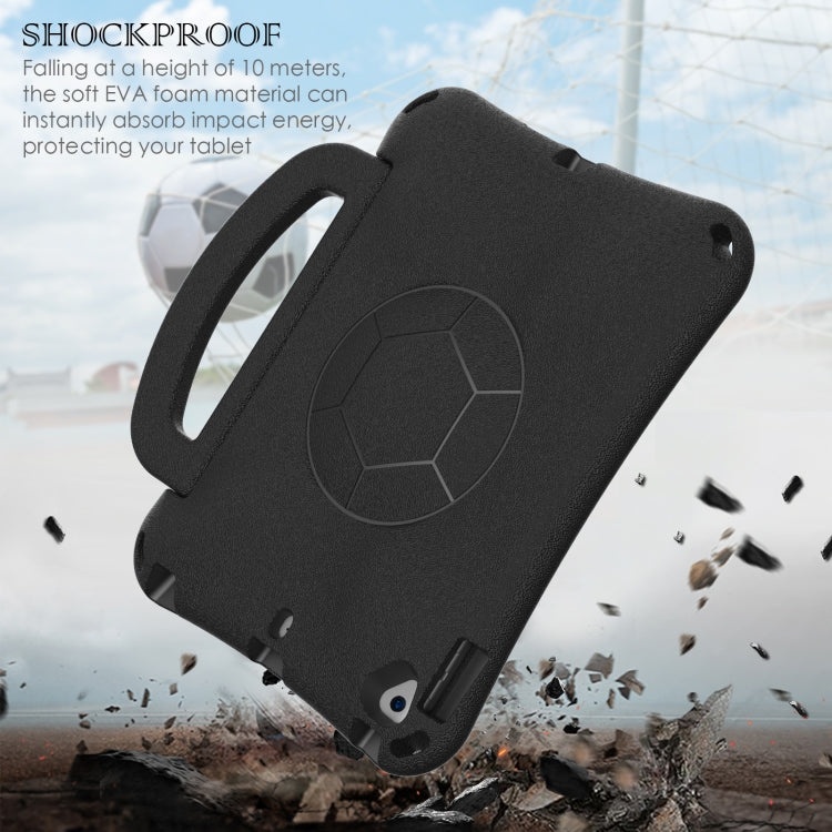 For iPad 9.7 2017/2018 / Air 2 / Air Handle Football Shaped EVA Shockproof Tablet Case(Black) - More iPad Cases by buy2fix | Online Shopping UK | buy2fix