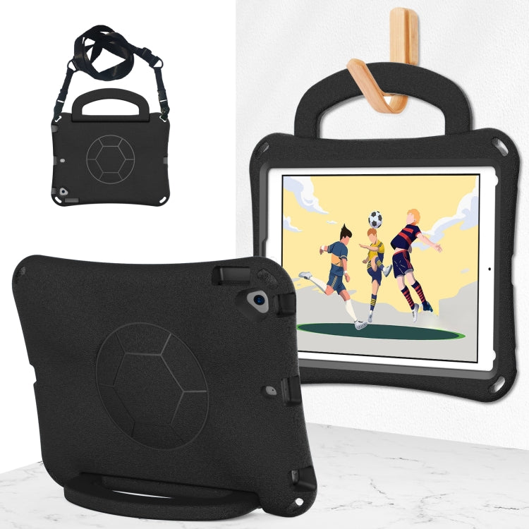 For iPad 9.7 2017/2018 / Air 2 / Air Handle Football Shaped EVA Shockproof Tablet Case(Black) - More iPad Cases by buy2fix | Online Shopping UK | buy2fix