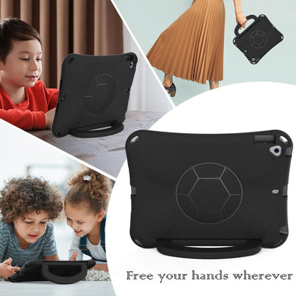For iPad 9.7 2017/2018 / Air 2 / Air Handle Football Shaped EVA Shockproof Tablet Case(Black) - More iPad Cases by buy2fix | Online Shopping UK | buy2fix