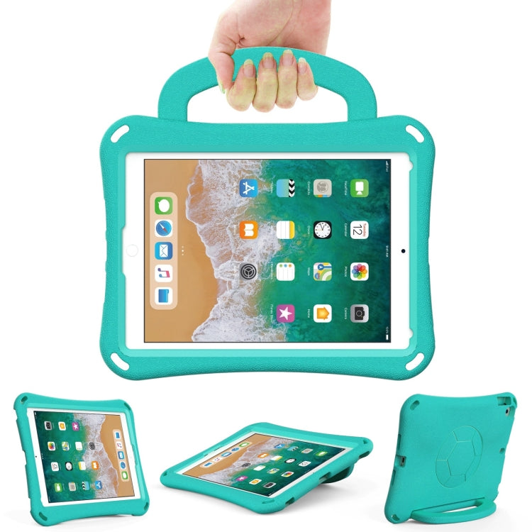 For iPad 9.7 2017/2018 / Air 2 / Air Handle Football Shaped EVA Shockproof Tablet Case(Mint  Green) - More iPad Cases by buy2fix | Online Shopping UK | buy2fix