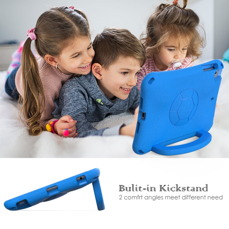 For iPad mini 5 / 4 / 3 /2 / 1 Handle Football Shaped EVA Shockproof Tablet Case(Blue) - iPad mini (2019) / mini 5 Cases by buy2fix | Online Shopping UK | buy2fix