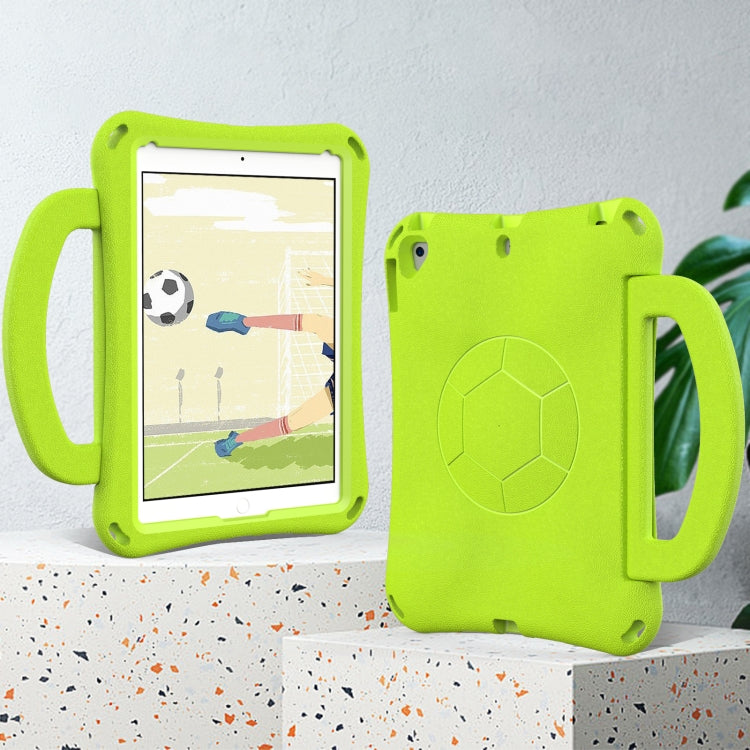 For iPad 10.2 2019/2021/2022 Handle Football Shaped EVA Shockproof Tablet Case(Grass Green) - iPad 10.2 Cases by buy2fix | Online Shopping UK | buy2fix