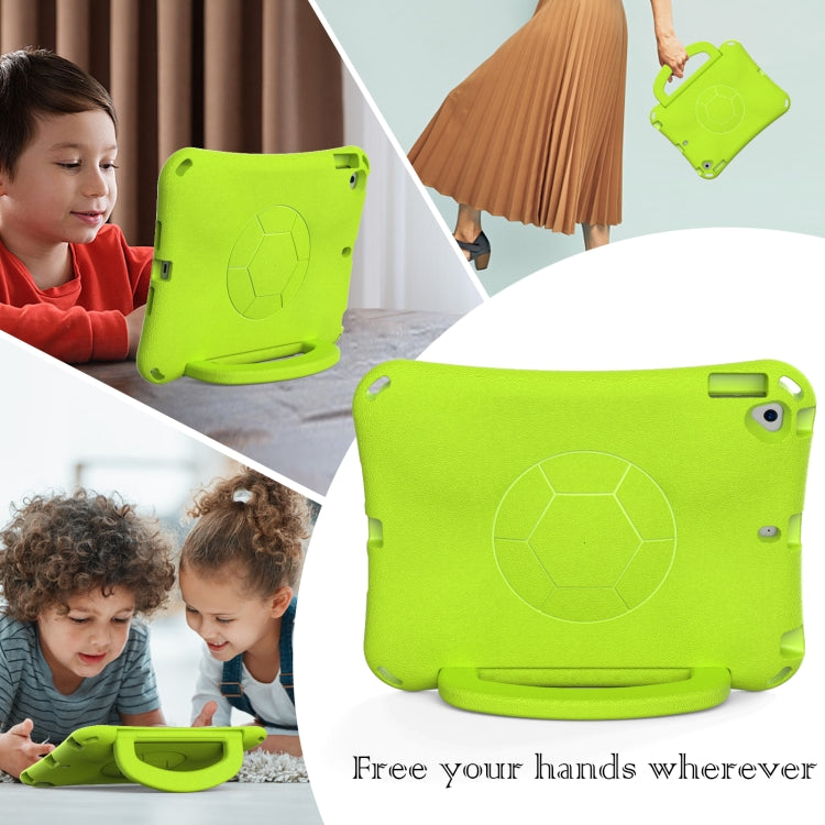 For iPad 10.2 2019/2021/2022 Handle Football Shaped EVA Shockproof Tablet Case(Grass Green) - iPad 10.2 Cases by buy2fix | Online Shopping UK | buy2fix