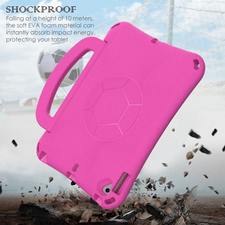 For iPad Air 3 10.5 2019 / Pro 10.5 Handle Football Shaped EVA Shockproof Tablet Case(Rose Red) - iPad Air (2019) Cases by buy2fix | Online Shopping UK | buy2fix
