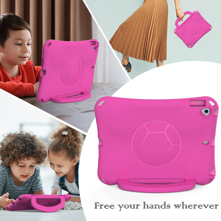 For iPad Air 3 10.5 2019 / Pro 10.5 Handle Football Shaped EVA Shockproof Tablet Case(Rose Red) - iPad Air (2019) Cases by buy2fix | Online Shopping UK | buy2fix