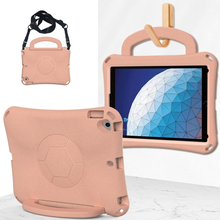 For iPad Air 3 10.5 2019 / Pro 10.5 Handle Football Shaped EVA Shockproof Tablet Case(Light Pink) - iPad Air (2019) Cases by buy2fix | Online Shopping UK | buy2fix