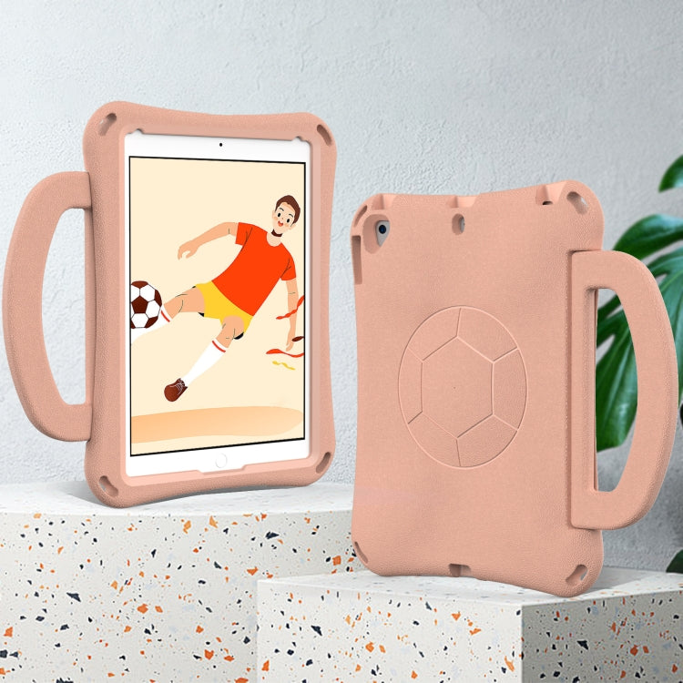 For iPad Air 3 10.5 2019 / Pro 10.5 Handle Football Shaped EVA Shockproof Tablet Case(Light Pink) - iPad Air (2019) Cases by buy2fix | Online Shopping UK | buy2fix