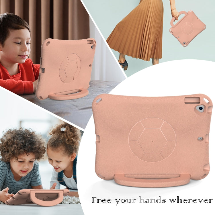 For iPad Air 3 10.5 2019 / Pro 10.5 Handle Football Shaped EVA Shockproof Tablet Case(Light Pink) - iPad Air (2019) Cases by buy2fix | Online Shopping UK | buy2fix