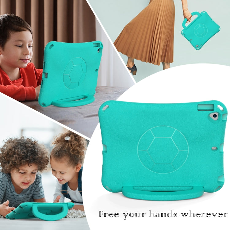For iPad Air 3 10.5 2019 / Pro 10.5 Handle Football Shaped EVA Shockproof Tablet Case(Mint  Green) - iPad Air (2019) Cases by buy2fix | Online Shopping UK | buy2fix