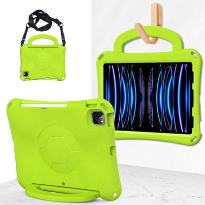For iPad Pro 11 2018/2020/2021/2022 Handle Football Shaped EVA Shockproof Tablet Case(Grass Green) - More iPad Cases by buy2fix | Online Shopping UK | buy2fix