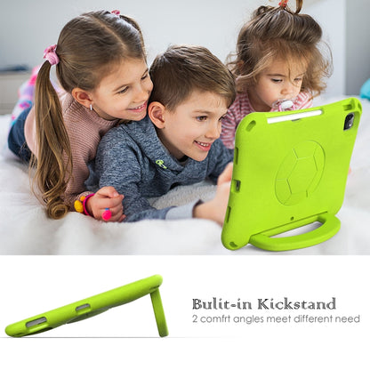 For iPad Pro 11 2018/2020/2021/2022 Handle Football Shaped EVA Shockproof Tablet Case(Grass Green) - More iPad Cases by buy2fix | Online Shopping UK | buy2fix