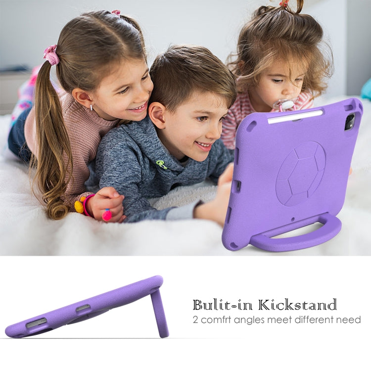 For iPad Pro 11 2018/2020/2021/2022 Handle Football Shaped EVA Shockproof Tablet Case(Light Purple) - More iPad Cases by buy2fix | Online Shopping UK | buy2fix