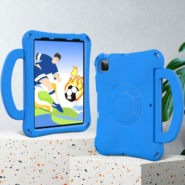 For iPad Pro 11 2018/2020/2021/2022 Handle Football Shaped EVA Shockproof Tablet Case(Blue) - More iPad Cases by buy2fix | Online Shopping UK | buy2fix