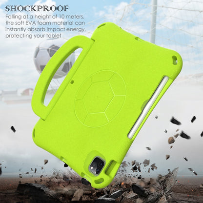 For iPad Air 10.9 2022 / 2020 Handle Football Shaped EVA Shockproof Tablet Case(Grass Green) - More iPad Cases by buy2fix | Online Shopping UK | buy2fix