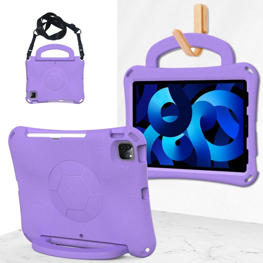 For iPad Air 10.9 2022 / 2020 Handle Football Shaped EVA Shockproof Tablet Case(Light Purple) - More iPad Cases by buy2fix | Online Shopping UK | buy2fix