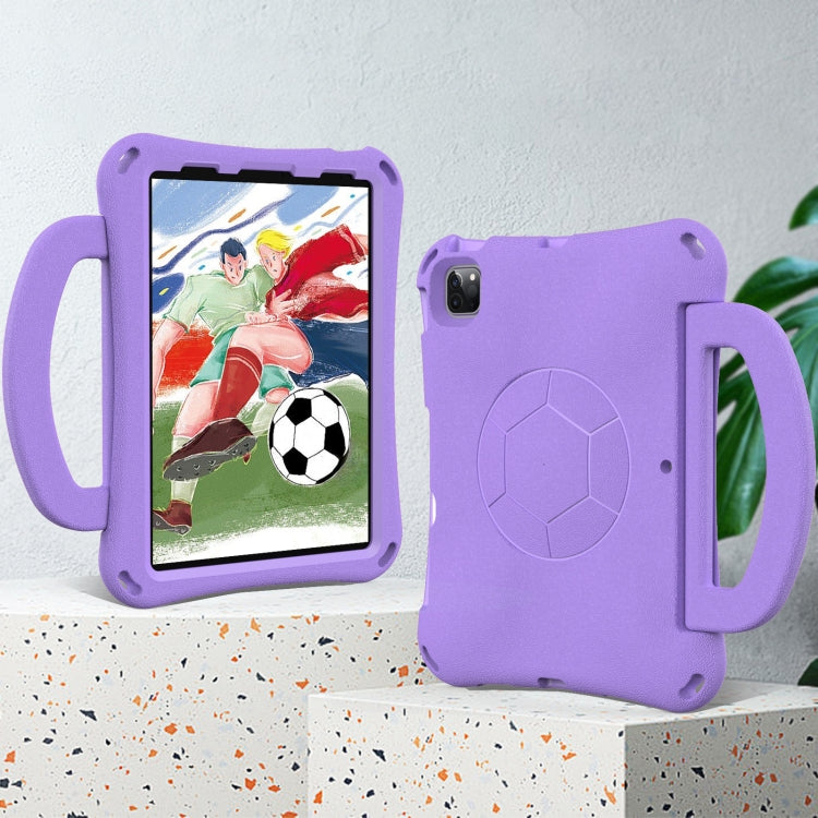 For iPad Air 10.9 2022 / 2020 Handle Football Shaped EVA Shockproof Tablet Case(Light Purple) - More iPad Cases by buy2fix | Online Shopping UK | buy2fix