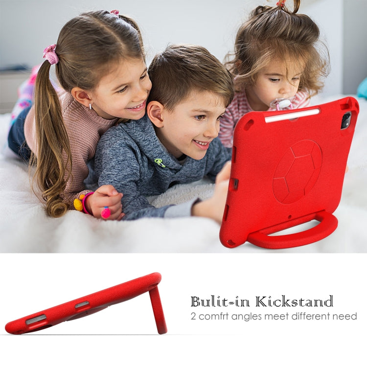 For iPad Air 10.9 2022 / 2020 Handle Football Shaped EVA Shockproof Tablet Case(Red) - More iPad Cases by buy2fix | Online Shopping UK | buy2fix