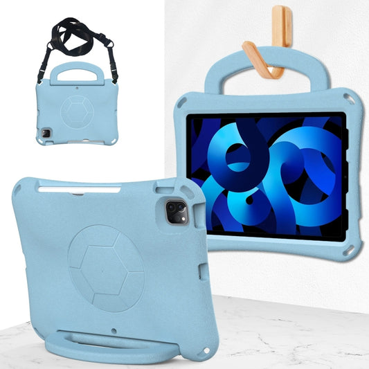 For iPad Air 10.9 2022 / 2020 Handle Football Shaped EVA Shockproof Tablet Case(Light Blue) - More iPad Cases by buy2fix | Online Shopping UK | buy2fix