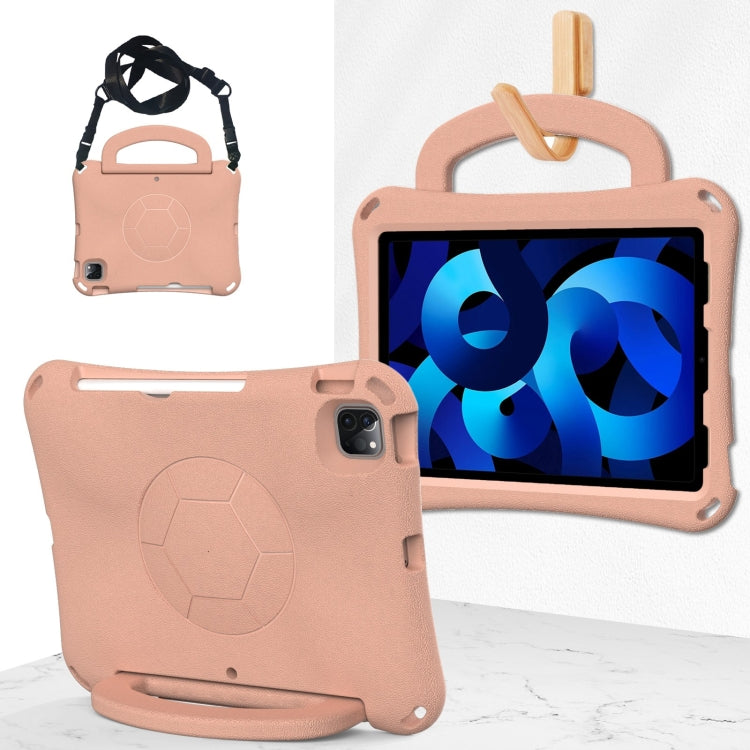 For iPad Air 10.9 2022 / 2020 Handle Football Shaped EVA Shockproof Tablet Case(Light Pink) - More iPad Cases by buy2fix | Online Shopping UK | buy2fix