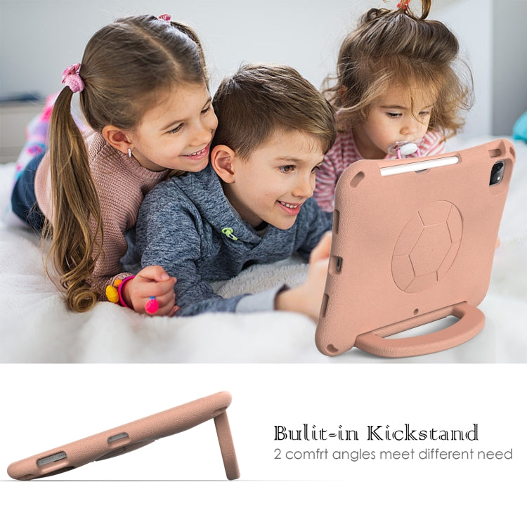 For iPad Air 10.9 2022 / 2020 Handle Football Shaped EVA Shockproof Tablet Case(Light Pink) - More iPad Cases by buy2fix | Online Shopping UK | buy2fix