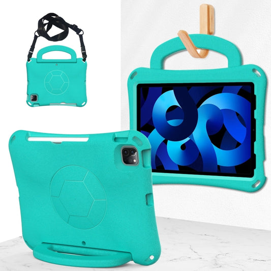 For iPad Air 10.9 2022 / 2020 Handle Football Shaped EVA Shockproof Tablet Case(Mint  Green) - More iPad Cases by buy2fix | Online Shopping UK | buy2fix