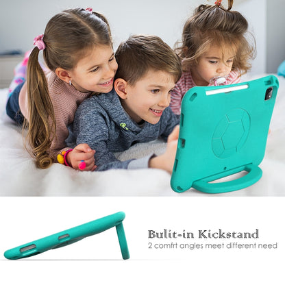 For iPad Air 10.9 2022 / 2020 Handle Football Shaped EVA Shockproof Tablet Case(Mint  Green) - More iPad Cases by buy2fix | Online Shopping UK | buy2fix