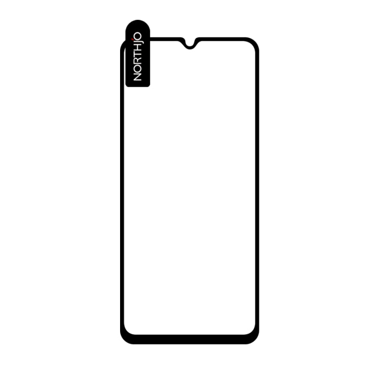 For Samsung Galaxy A15 4G/5G NORTHJO A++ Screen Protector Full Glue Silk Printing Tempered Glass Film(Black) - Galaxy Tempered Glass by NORTHJO | Online Shopping UK | buy2fix