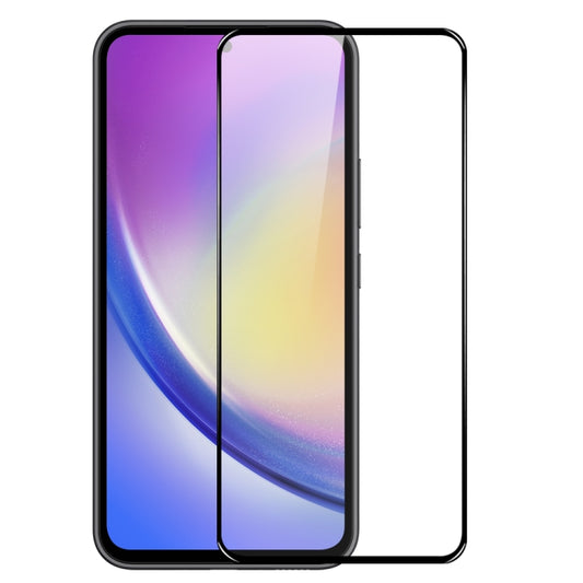 For Samsung Galaxy A35 5G NORTHJO A++ Screen Protector Full Glue Silk Printing Tempered Glass Film(Black) - Galaxy Tempered Glass by NORTHJO | Online Shopping UK | buy2fix