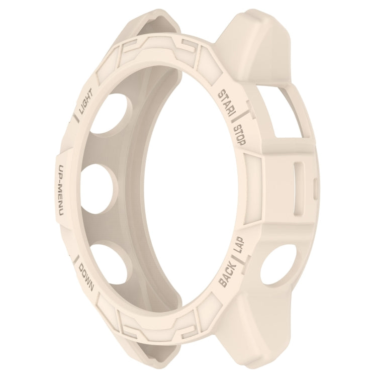 For Garmin Quatix 7 Pro Armored Hollow Half Pack TPU Watch Protective Case(Starlight Color) - Watch Cases by buy2fix | Online Shopping UK | buy2fix