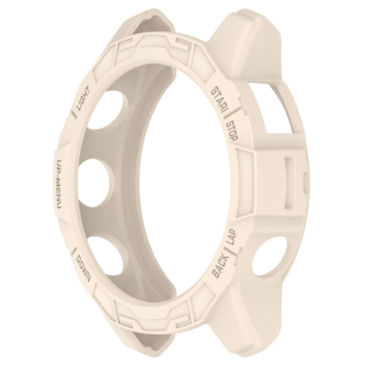 For Garmin Quatix 7 Pro Armored Hollow Half Pack TPU Watch Protective Case(Starlight Color) - Watch Cases by buy2fix | Online Shopping UK | buy2fix