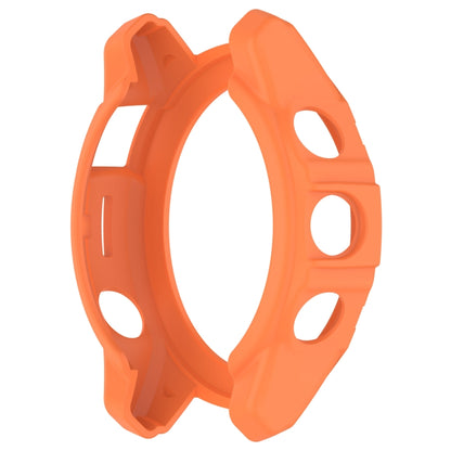 For Garmin Quatix 7 Pro Armored Hollow Half Pack TPU Watch Protective Case(Orange) - Watch Cases by buy2fix | Online Shopping UK | buy2fix