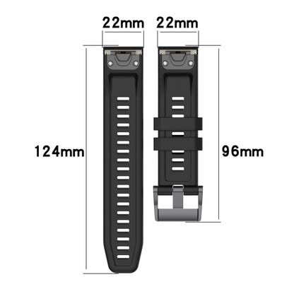 For Garmin Epix Gen2 / Epix Pro Gen2 47mm Solid Color Black Buckle Silicone Quick Release Watch Band(Yellow) by buy2fix
