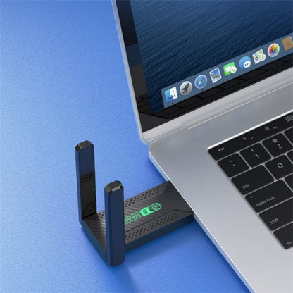 For Desktop PC Laptop Dual Band Driver-Free USB3.0 5G 1200Mbps WiFi Wireless Adapter by buy2fix