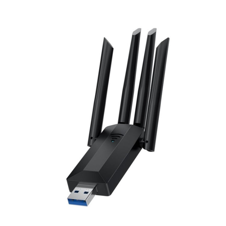 4-Antennas Dual-Band Driver-Free USB3.0 High-Speed Wireless Computer Network Adapter by buy2fix